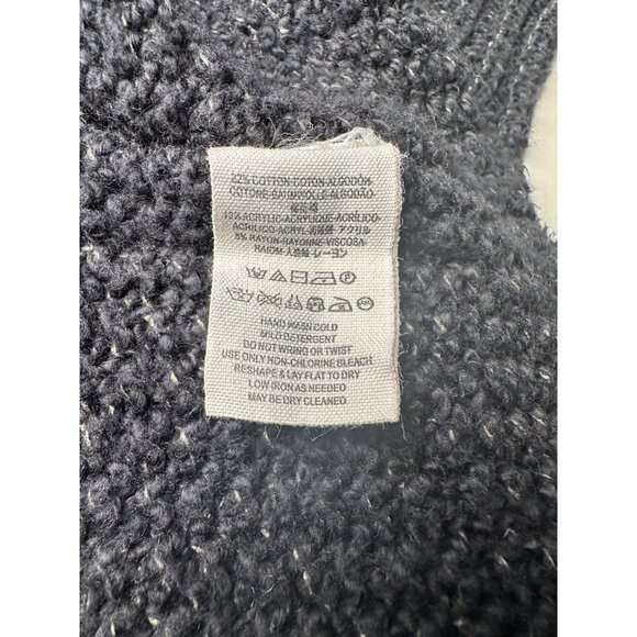 Free People V Neck Sweater Knit Pullover Black Slouchy Cozy Cat Lagenlook Boho - Picture 10 of 13